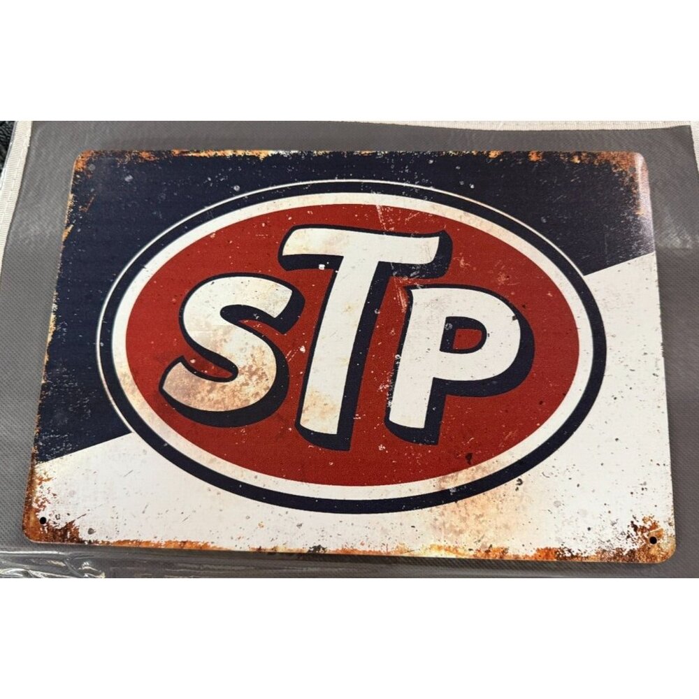 NEW STP  Aluminum Metal sign 8 x 11 3/4"‎